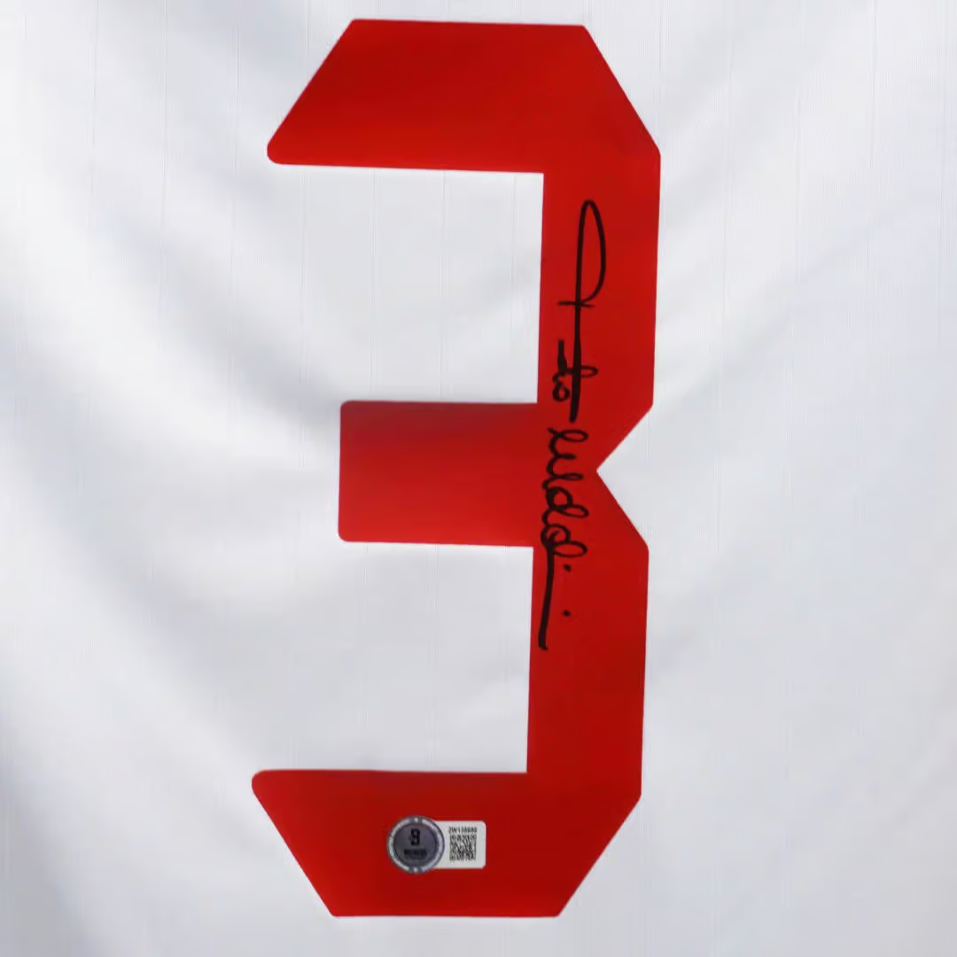 Paolo Maldini Signed AC Milan Away Soccer Jersey #3 with Beckett Witness